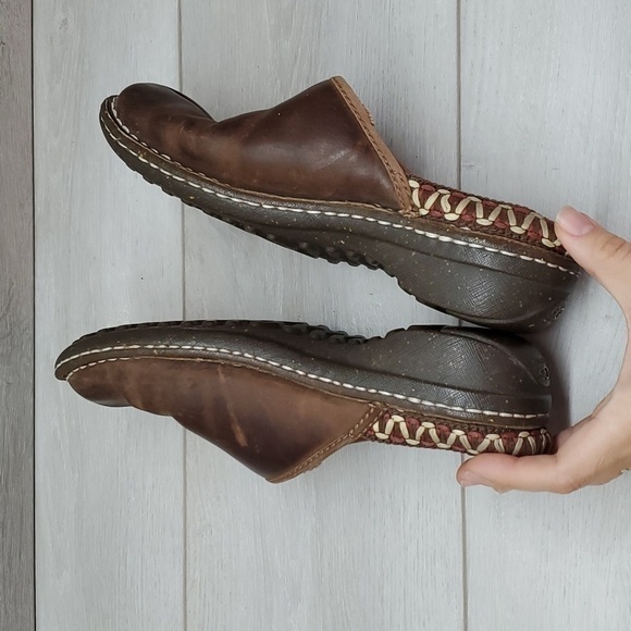 Ugg Australia Women 5154 Kohala  Leather Sheepskin Clogs Mary Jane shoes sz 7 - Picture 8 of 11